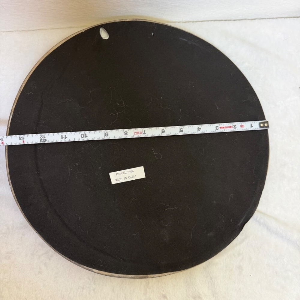 Vintage Celestial Gold Round Man in the Moon Face Accent Wall Mirror - Picture 8 of 8